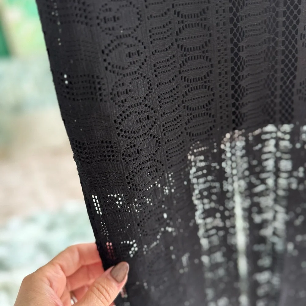 For Love and Lemons x Revolve Black Lace Overlay Maxi Dress | Small - Picture 8 of 16
